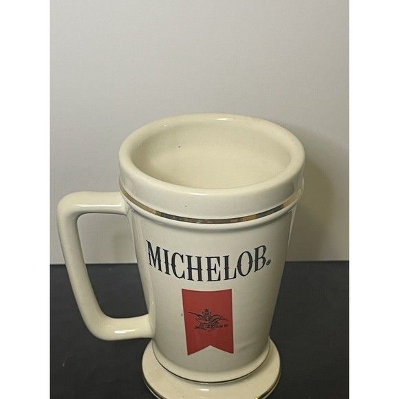 Vintage Michelob Beer Ceramic Beer Mug Cup Pint 5.25” Made In USA - Picture 3 of 6